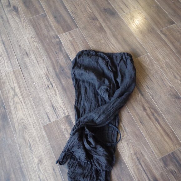 Black Linen 100% Made In Ital By Cherishh - Picture 3 of 4